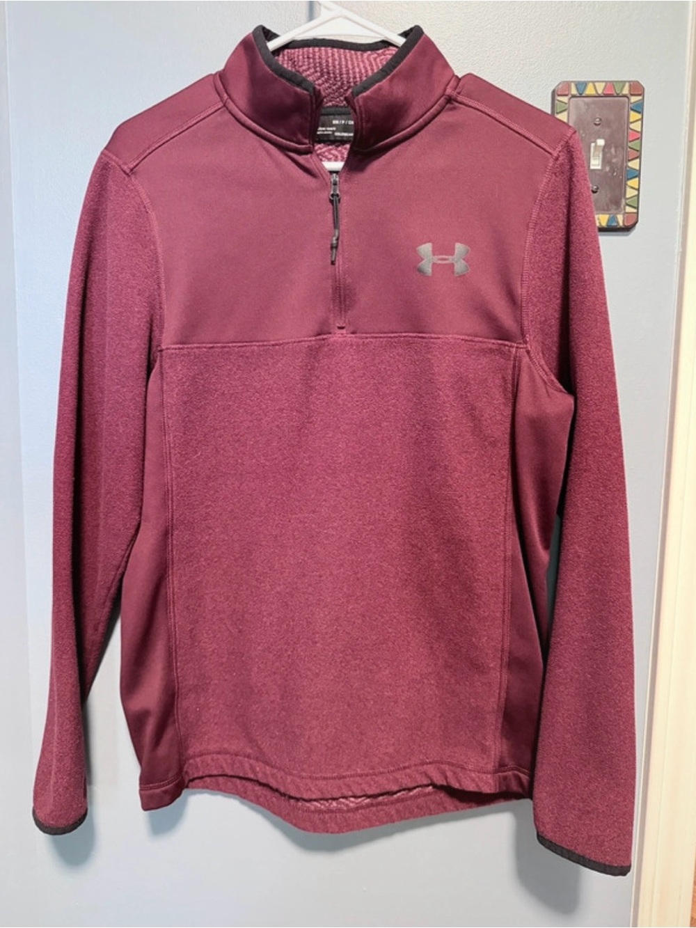 Under Armour Burgundy ColdGear Pullover